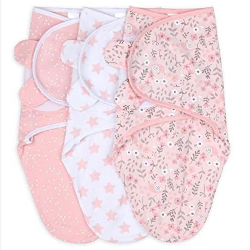 Baby Girl Swaddles - Size 0-3M